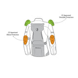 BELA HURRICANE 3 EM 1 Moto Senhora Casacos Preto