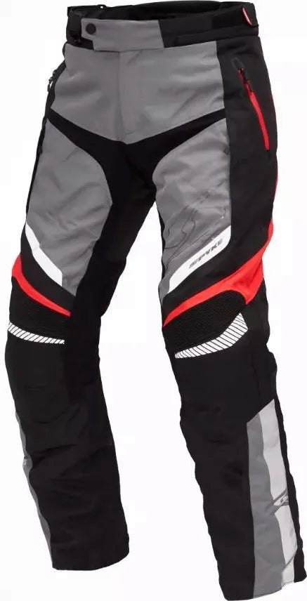 SPYKE - COMPASS DRY TECNO PANTS GREY/BLACK/RED - SECURTEX MOTOR S.L (t/a MaximoMoto)