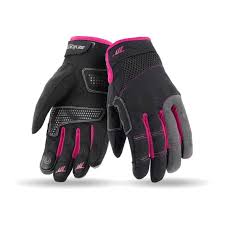SEVENNTY GUANTE SD-C56 VERANO URBAN MUJER NEGRO/ROSA – 1 – Maximomoto PT