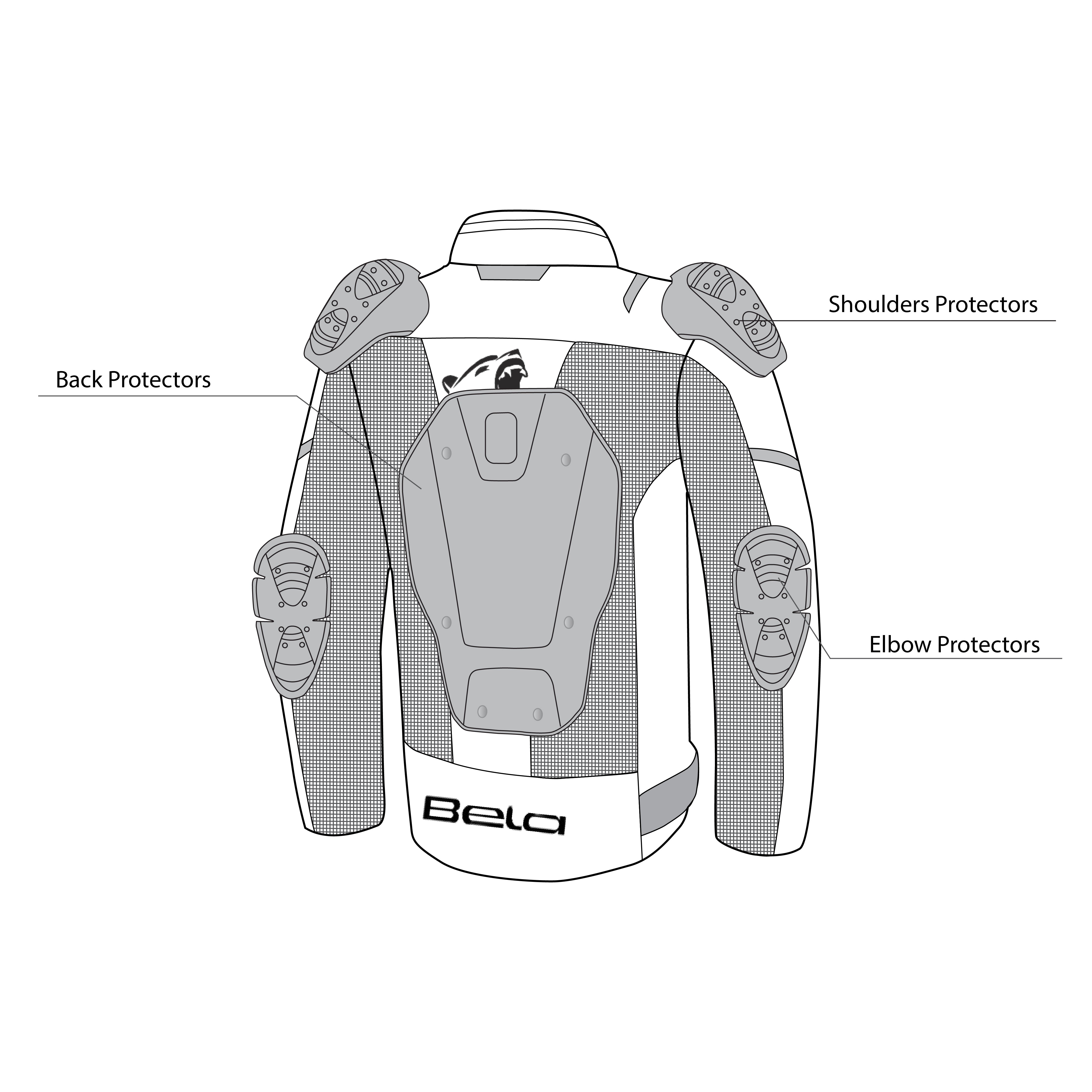 BELA MESH PRO Moto Homem Casaco Branco – 14 – Maximomoto PT