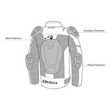 BELA MESH PRO Moto Homem Casaco Branco