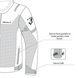BELA MESH PRO Moto Homem Casaco Branco