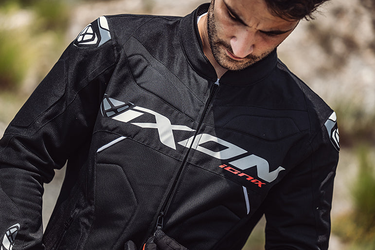 IXON IONIX Verano Motorcycle Textile Chaqueta Black White – 7 – Maximomoto PT