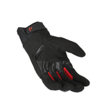 MACNA RECON 2.0 MOTOCICLETA AVENTURA LUVAS PRETAS VERMELHAS