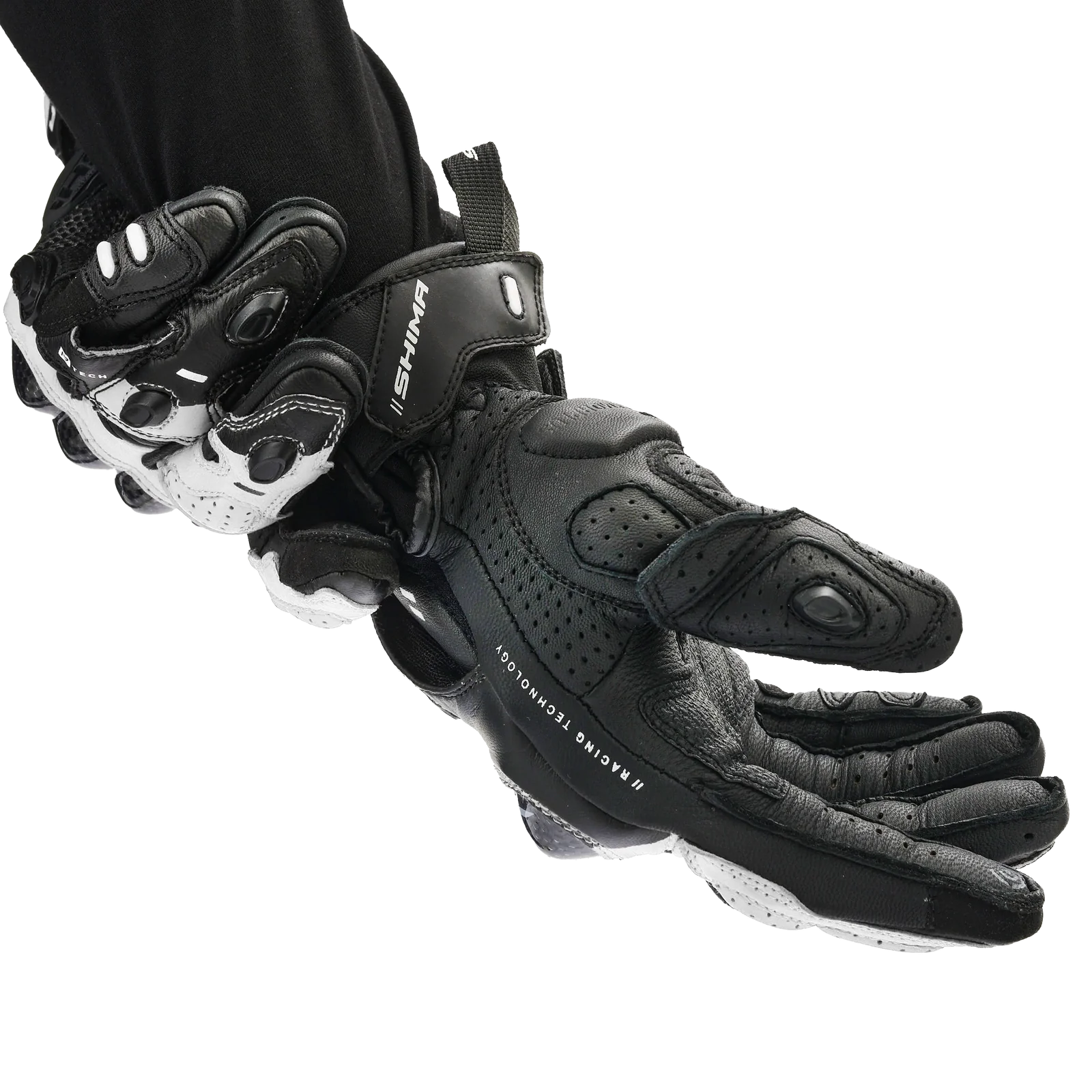 SHIMA XRS-3 SHORT RACING MEN'S GLOVES BLACK WHITE – 15 – Maximomoto PT