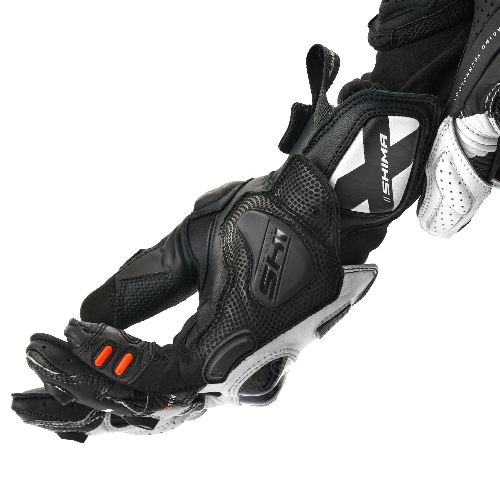 SHIMA XRS-3 SHORT RACING MEN'S GLOVES BLACK WHITE – 14 – Maximomoto PT