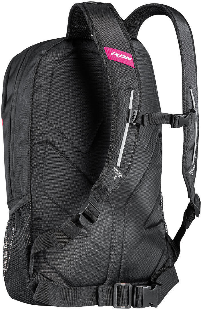 IXON R-Tension 23 Motorcycle Textile Backpack Black White Fuchsia 23 L – 2 – Maximomoto PT