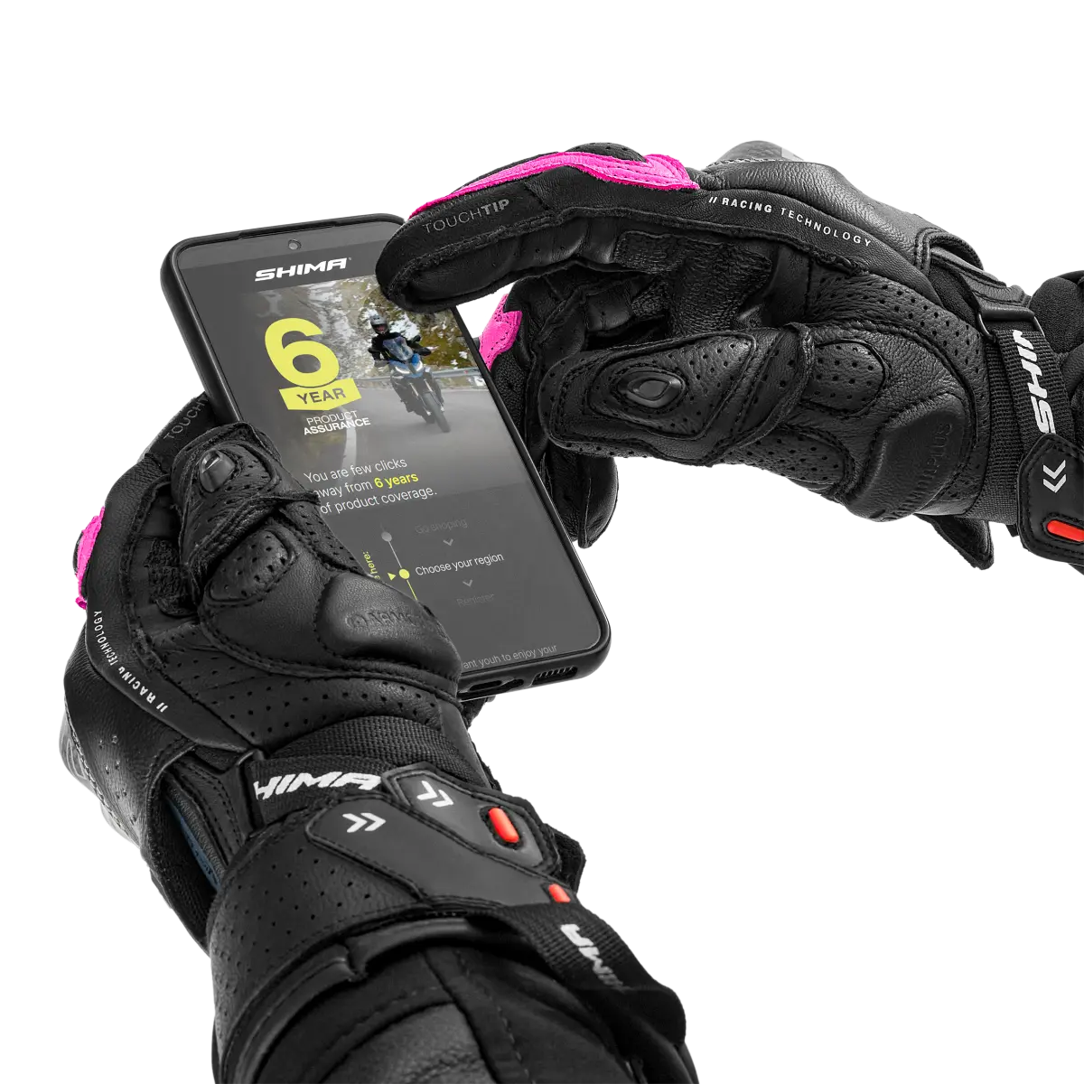 SHIMA RS-3 LADY SPORTS GLOVES BLACK PINK – 13 – Maximomoto PT