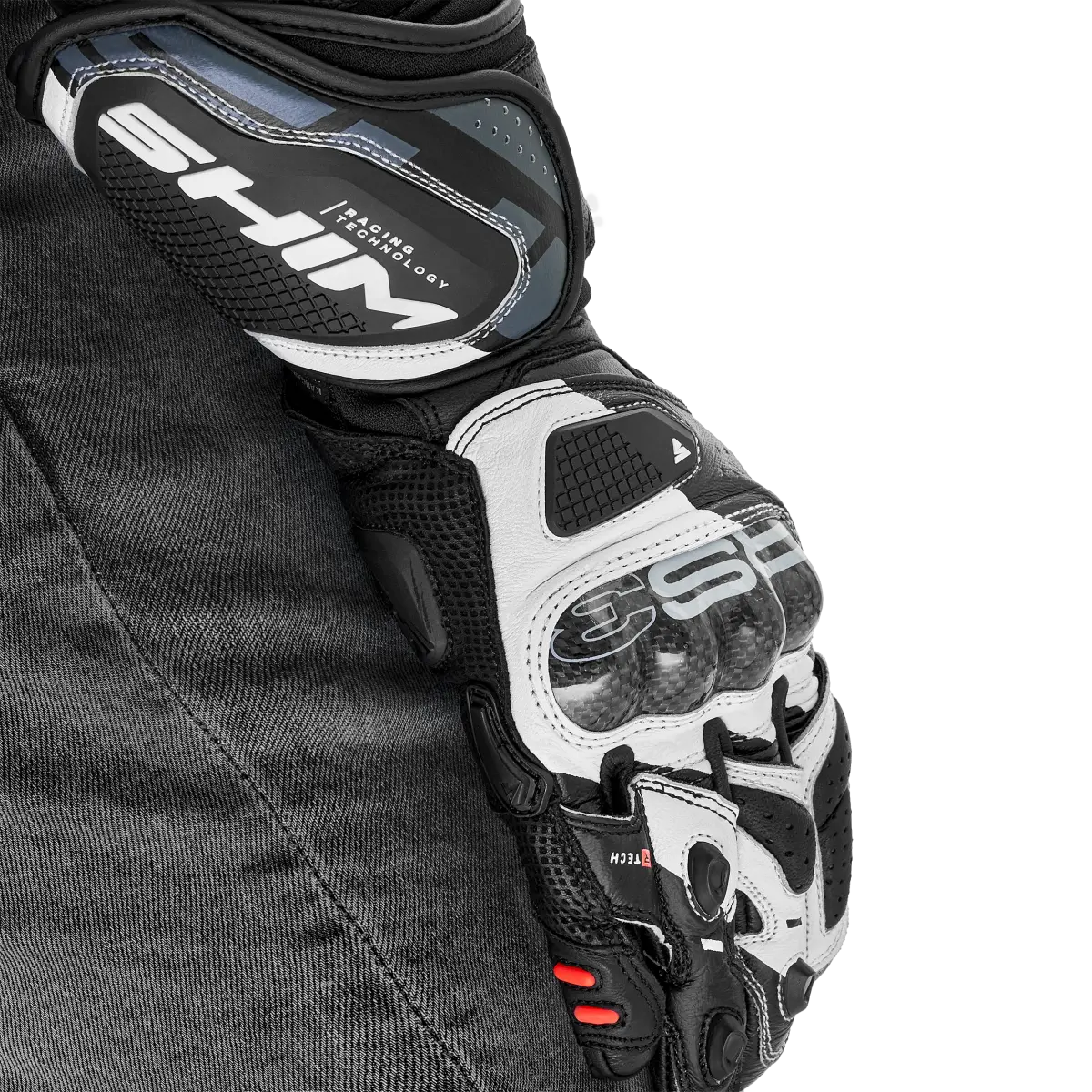 SHIMA RS-3 LADY GUANTES DEPORTIVOS NEGRO BLANCO – 6 – Maximomoto PT