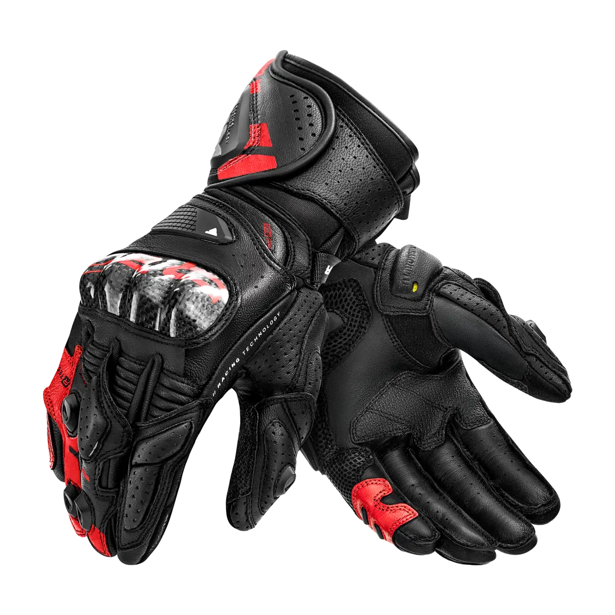 SHIMA RS-3 MEN'S MOTORCYCLE GUANTES NEGRO ROJO – 1 – Maximomoto PT