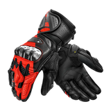 SHIMA RS-3 MEN'S MOTORCYCLE GUANTES NEGRO ROJO FLUOR