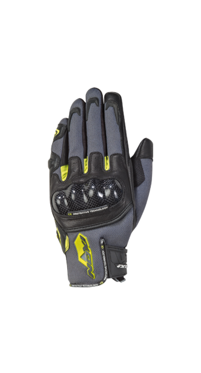 IXON RS RISE AIR ROADSTER HOMEM LUVAS CINZA PRETO AMARELO BRILHANTE – 1 – Maximomoto PT