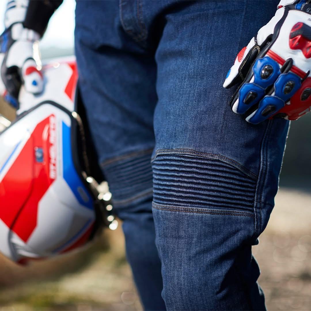 R-TECH VAQUERO VALENCIA CE Denim Jeans Moto Calcas Azul 34L