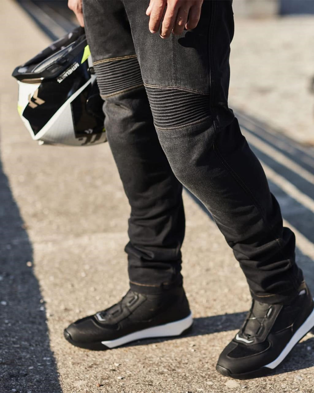 R-TECH VAQUERO VALENCIA CE Motocicleta Calças ganga preta 34L