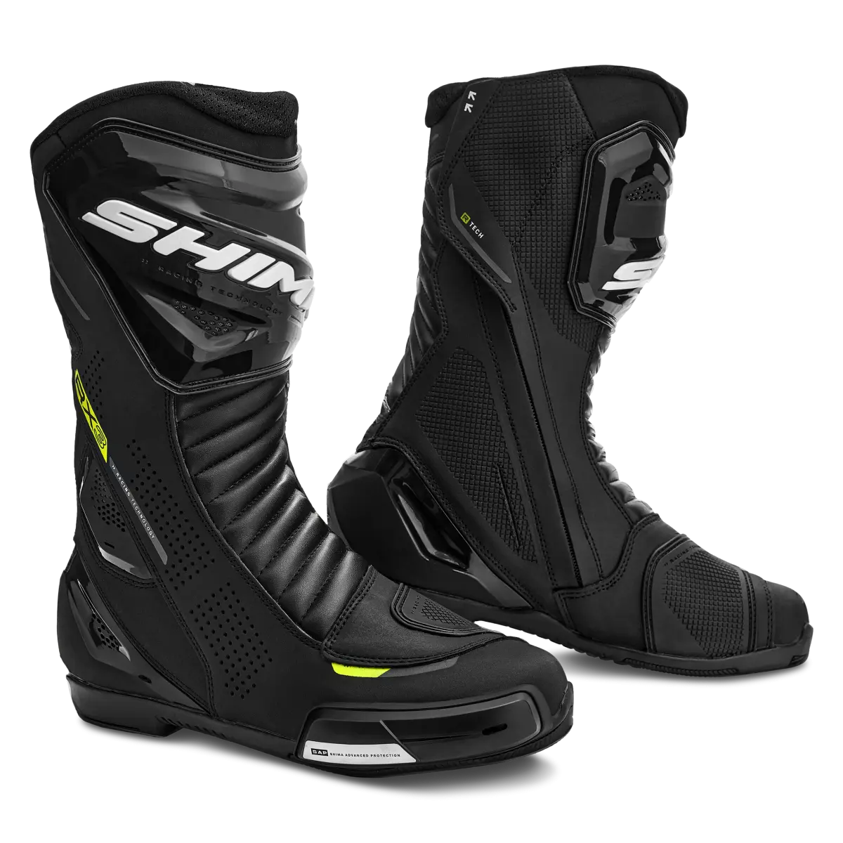 SHIMA RX-3 Moto Corrida Homem Botas Preto Amarelo – 1 – Maximomoto PT