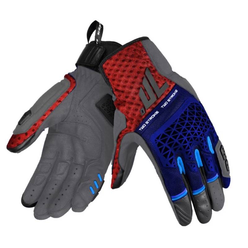 SEVENTY GUANTE SD-N60 TWO STROKE VERANO UNISEX AZUL/ROJO – 1 – Maximomoto PT