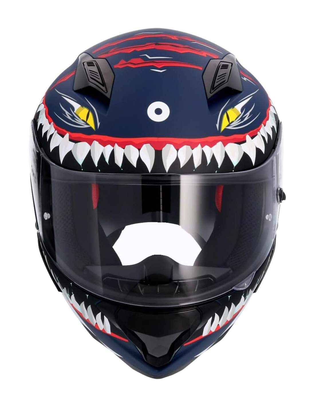 SHIRO HUNTER SHARK MOTO INTEGRAL CAPACETE AZUL ESCURO MATE