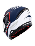 SHIRO HUNTER SHARK MOTO INTEGRAL CAPACETE AZUL ESCURO MATE