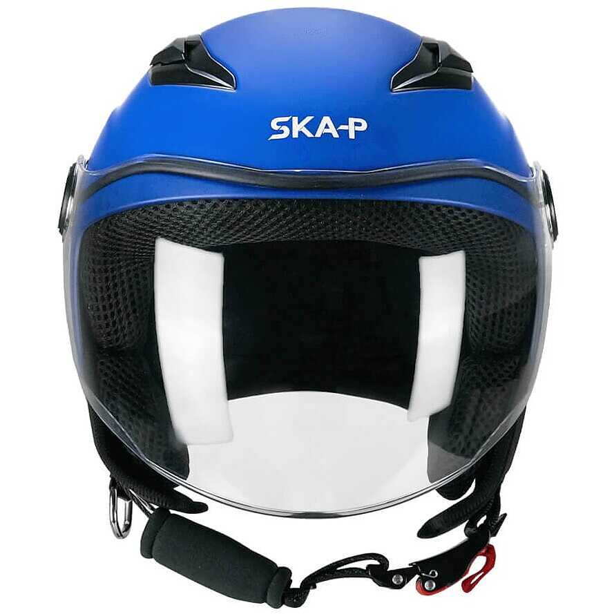 SKA-P 2MHA POD MONO CAPACETE INFANTIL ABERTO MOTO AZUL FOSCO