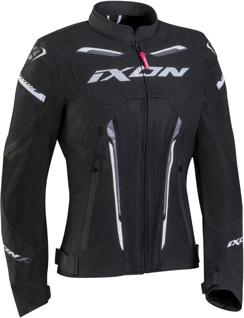 IXON STRIKER AIR LD Mujer Textil Moto Chaqueta Preto Antracita Blanco – 1 – Maximomoto PT