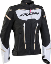 IXON STRIKER AIR LD Mujer Textil Moto Chaqueta Preto Blanco Oro – Maximomoto PT
