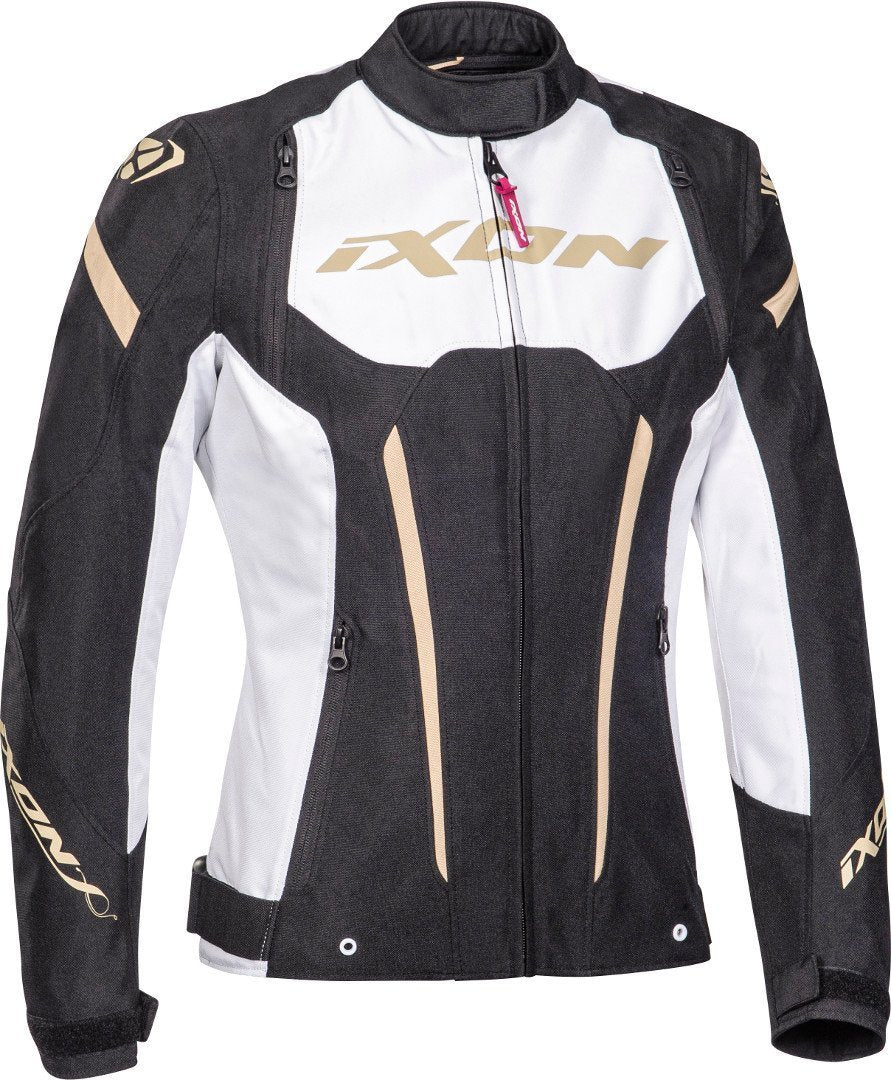 IXON STRIKER ROADSTER Textil Mujer Motorcycle Jacket Black Gold – 1 – Maximomoto PT