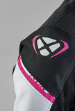 IXON STRIKER AIR L Niños Textil Moto Chaqueta Negro, Blanco Fucsia