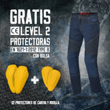 BELA URBAN Denim Jeans CE Senhora Moto Calcas Azul