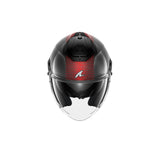 SHARK RS JET CARBON Moto Capacete Cromo Vermelho