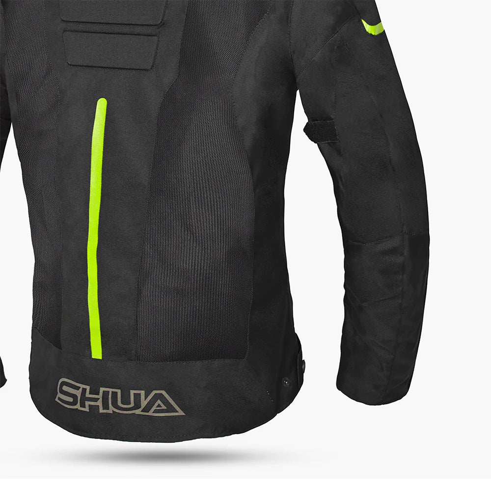 SHUA GRAVITY MESH Moto Senhora Textil Casacos Preto Fluorescente