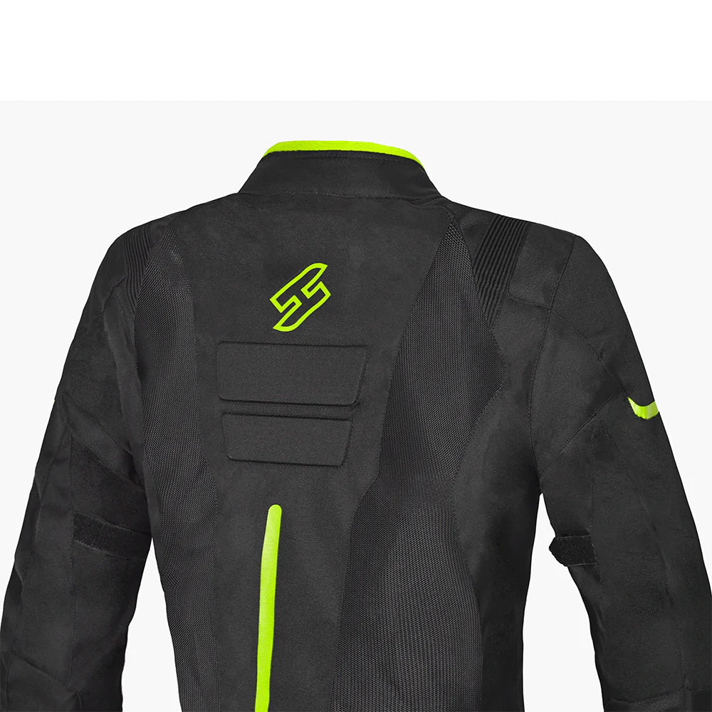 SHUA GRAVITY MESH Moto Senhora Textil Casacos Preto Fluorescente