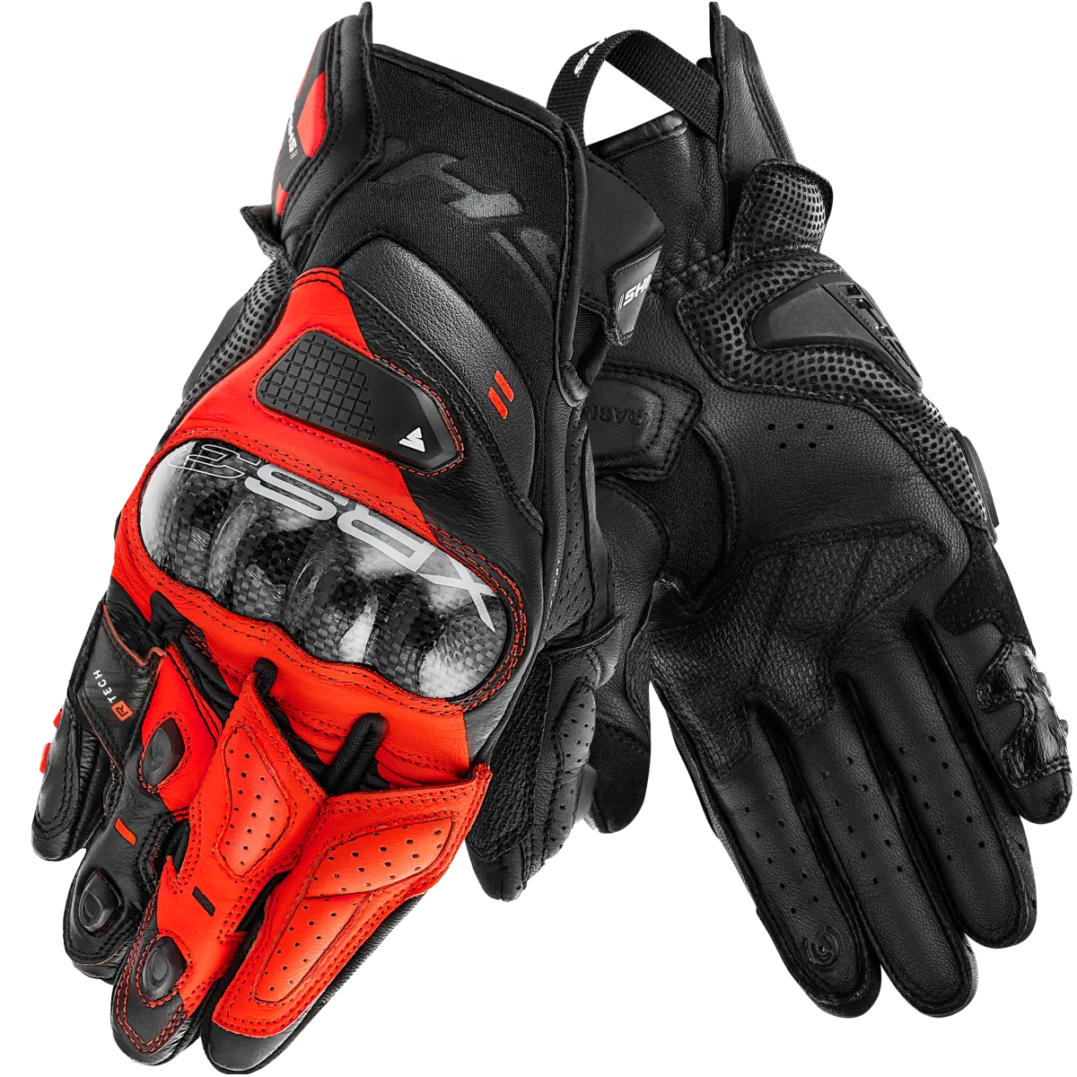 SHIMA XRS-3 SHORT RACING MEN'S GLOVES BLACK RED – 1 – Maximomoto PT