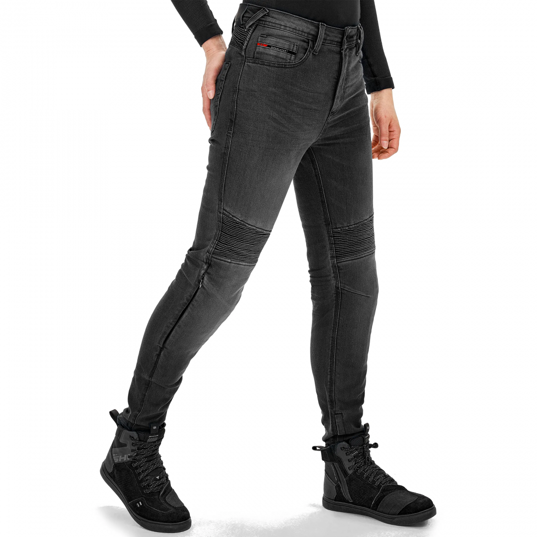 SHIMA ZENITH VAQUEROS DE MOTO MUJER NEGRO – 4 – Maximomoto PT