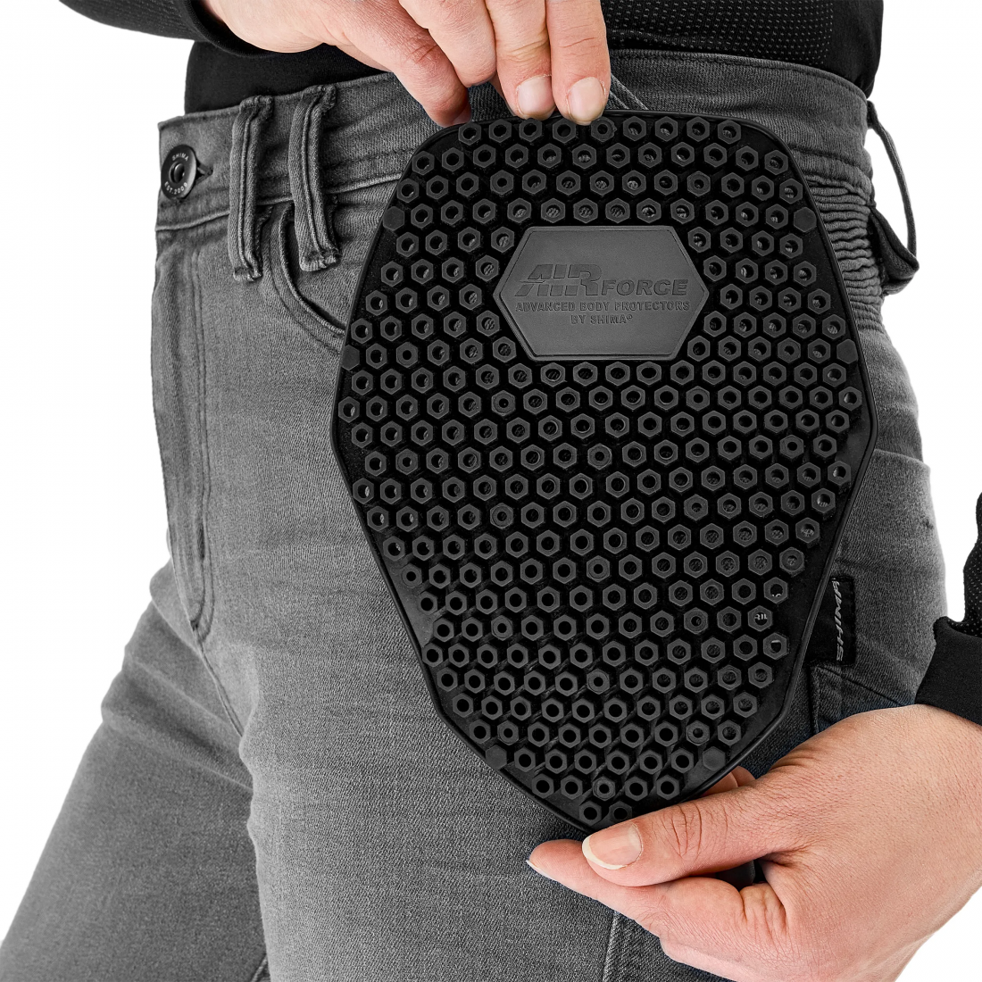 SHIMA ZENITH VAQUEROS DE MOTO MUJER GRIS – 12 – Maximomoto PT