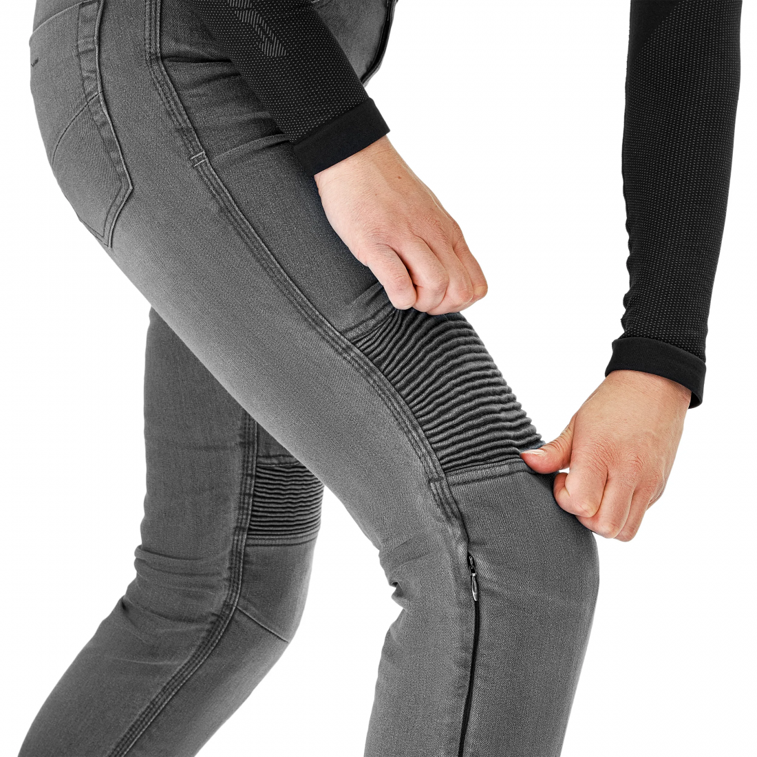 SHIMA ZENITH VAQUEROS DE MOTO MUJER GRIS – 13 – Maximomoto PT