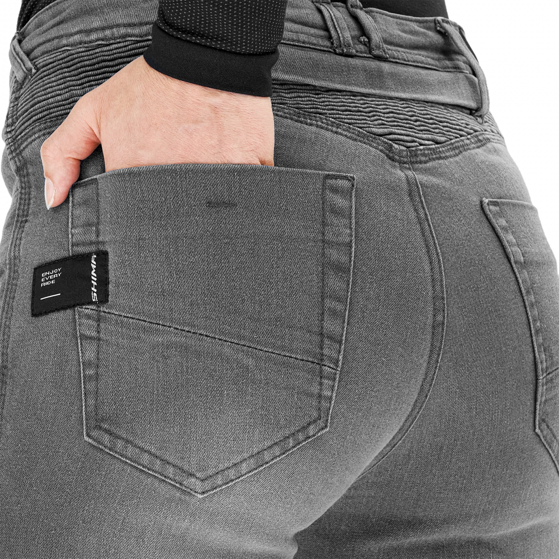 SHIMA ZENITH VAQUEROS DE MOTO MUJER GRIS – 8 – Maximomoto PT
