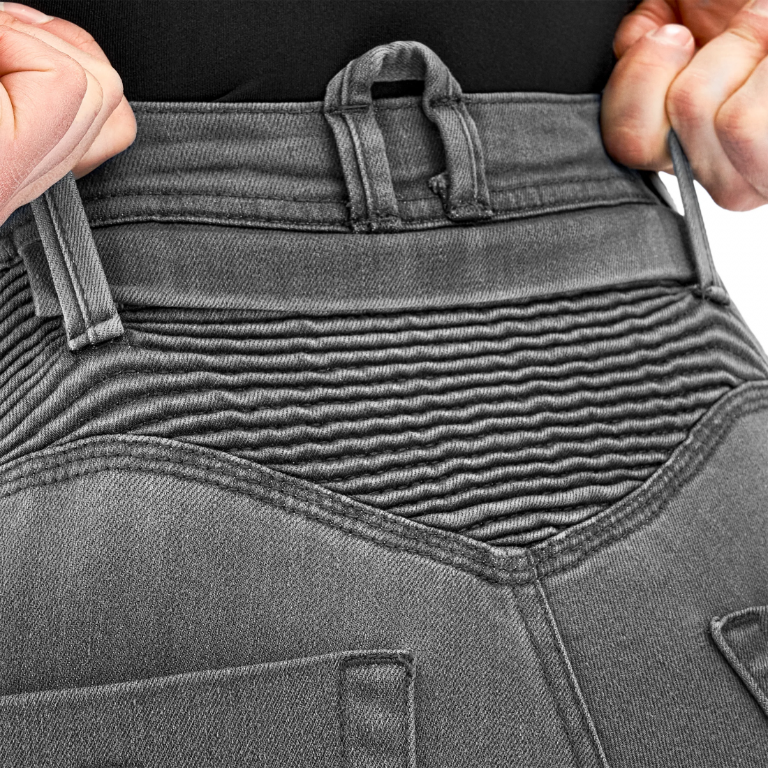SHIMA ZENITH VAQUEROS DE MOTO MUJER GRIS – 10 – Maximomoto PT
