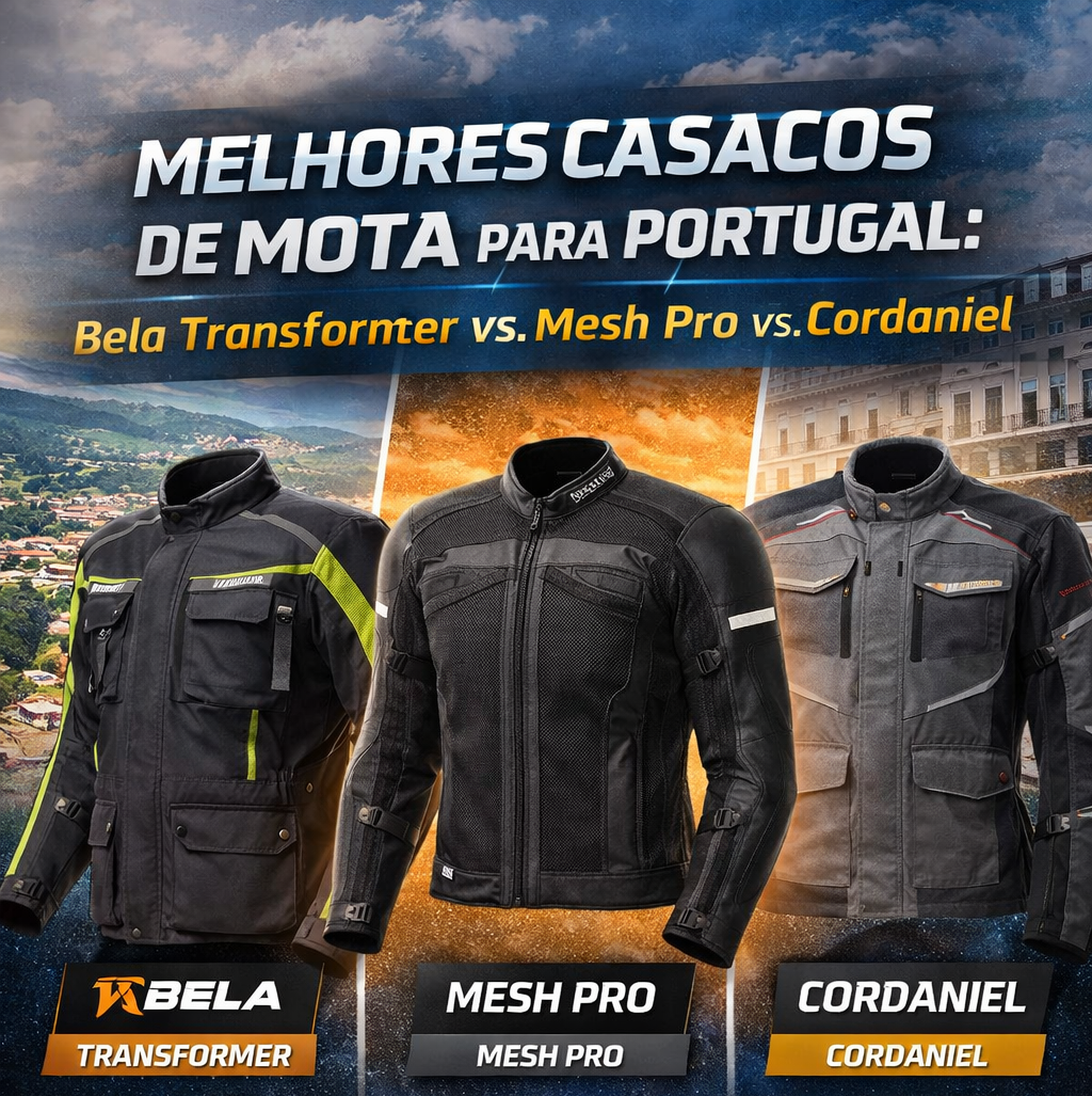Melhores Casacos de Mota para Portugal: Bela Transformer vs. Mesh Pro vs. Cordaniel