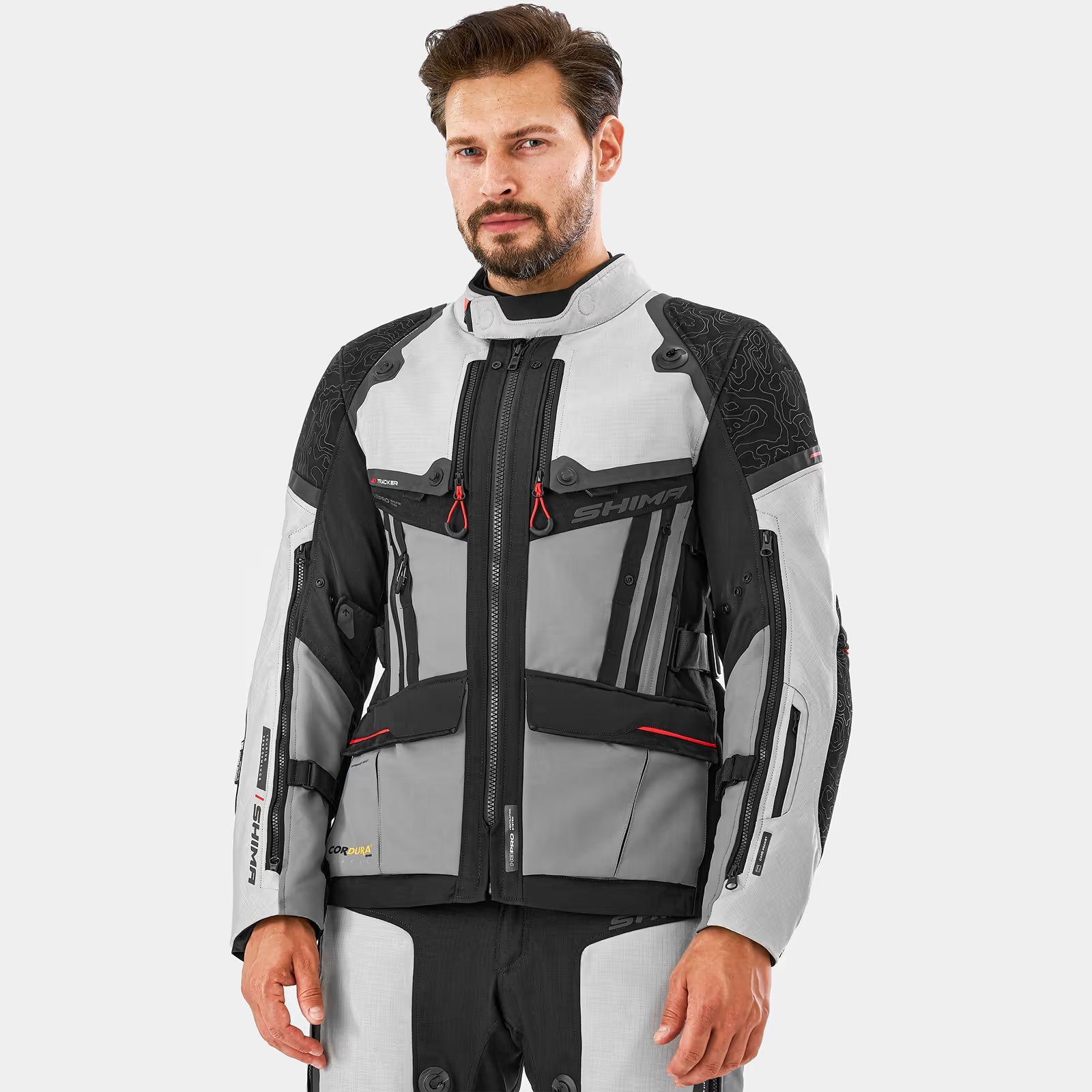SHIMA TRACKER HOMBRE DE MOTO DE TURISMO CHAQUETA GRIS – 3 – Maximomoto PT