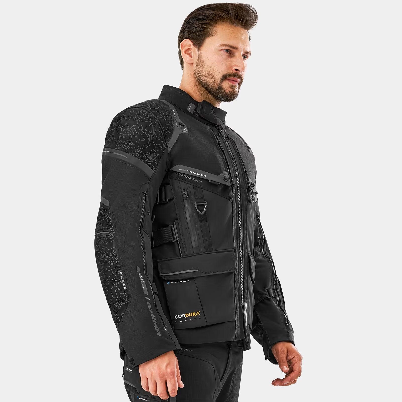 SHIMA TRACKER HOMBRE DE MOTO DE TURISMO CHAQUETA NEGRO – 15 – Maximomoto PT