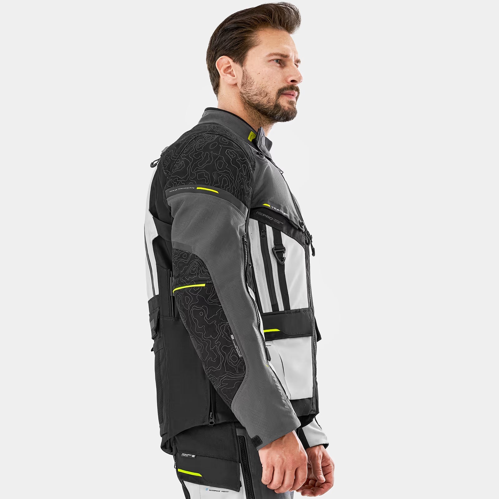 SHIMA TRACKER HOMBRE DE MOTO DE TURISMO CHAQUETA GRIS CLARO – 6 – Maximomoto PT