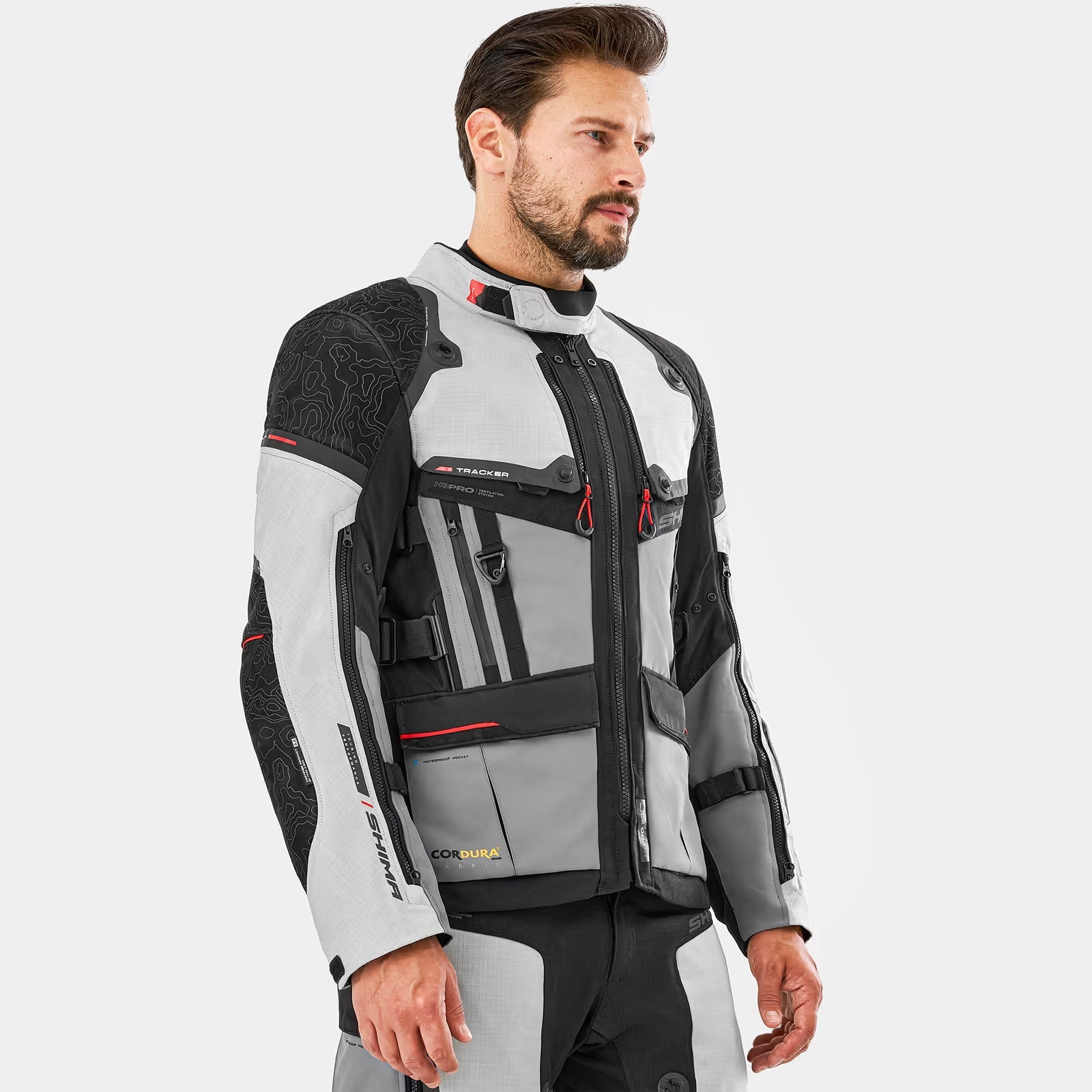 SHIMA TRACKER HOMBRE DE MOTO DE TURISMO CHAQUETA GRIS – 6 – Maximomoto PT