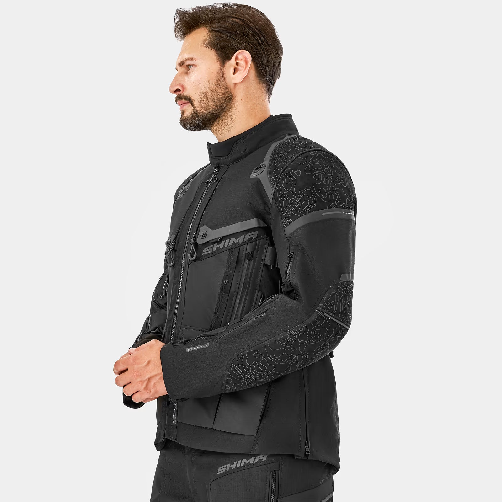 SHIMA TRACKER HOMBRE DE MOTO DE TURISMO CHAQUETA NEGRO – 14 – Maximomoto PT