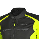 SHUA IMMORTAL Moto Cascos Preto Fluorescente Amarelo