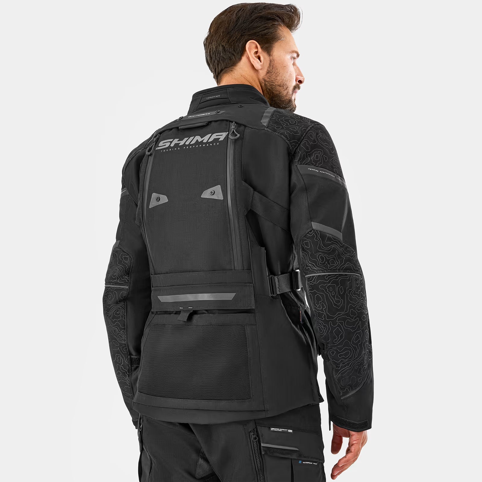 SHIMA TRACKER HOMBRE DE MOTO DE TURISMO CHAQUETA NEGRO – 13 – Maximomoto PT
