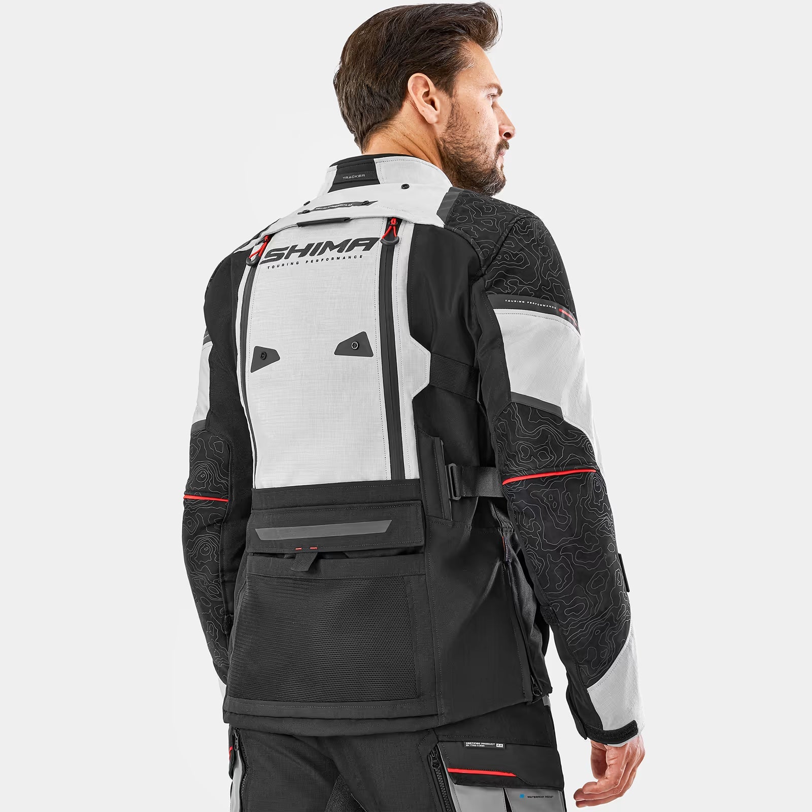 SHIMA TRACKER HOMBRE DE MOTO DE TURISMO CHAQUETA GRIS – 4 – Maximomoto PT