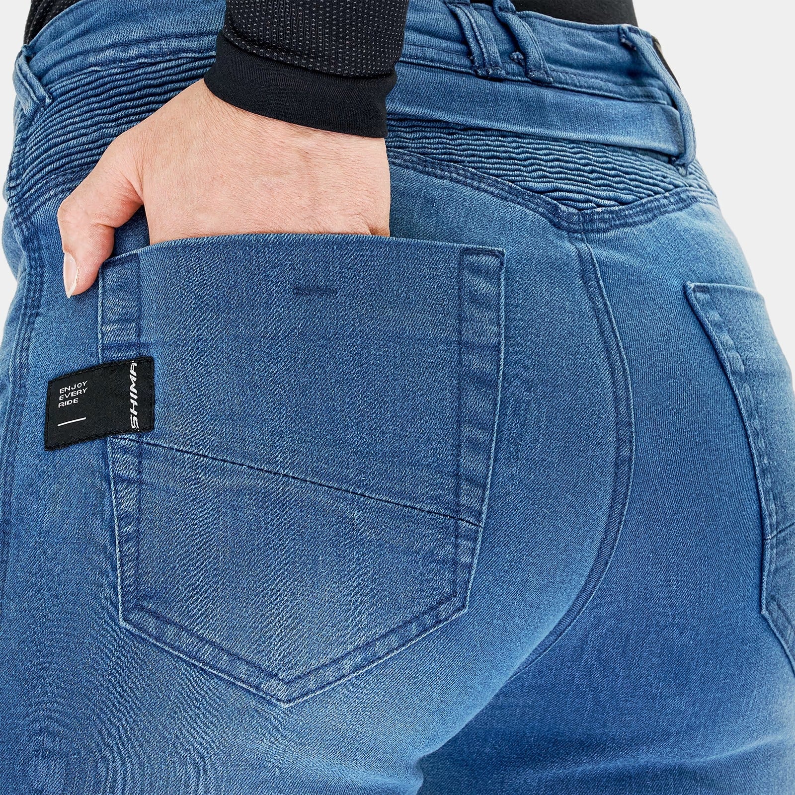 SHIMA ZENITH JEANS DE MOTO PARA SENHORA AZUL – 9 – Maximomoto PT