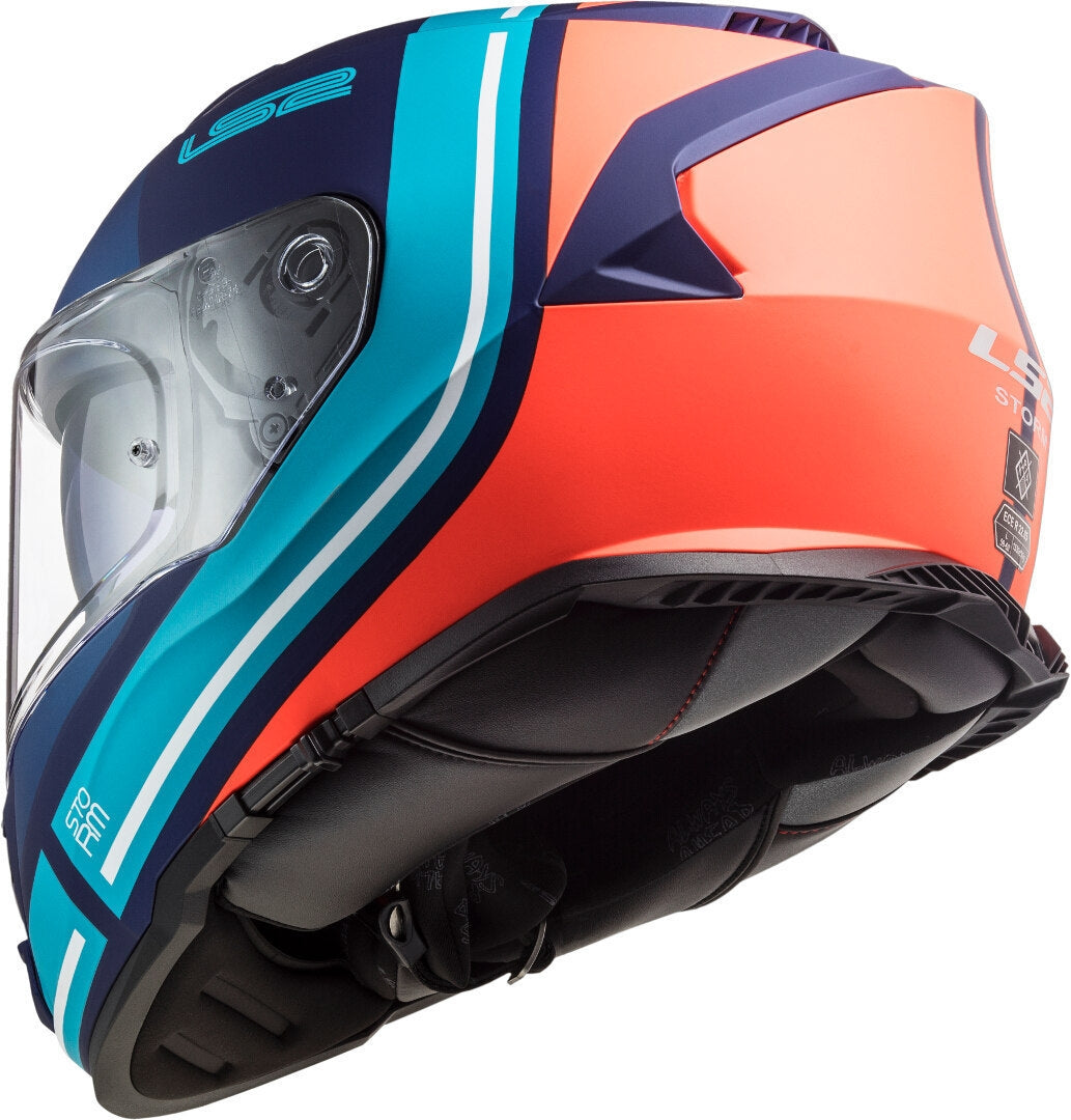LS2 FF800 STORM SLANT MATT BLUE FL.ORANGE – 4 – Maximomoto PT