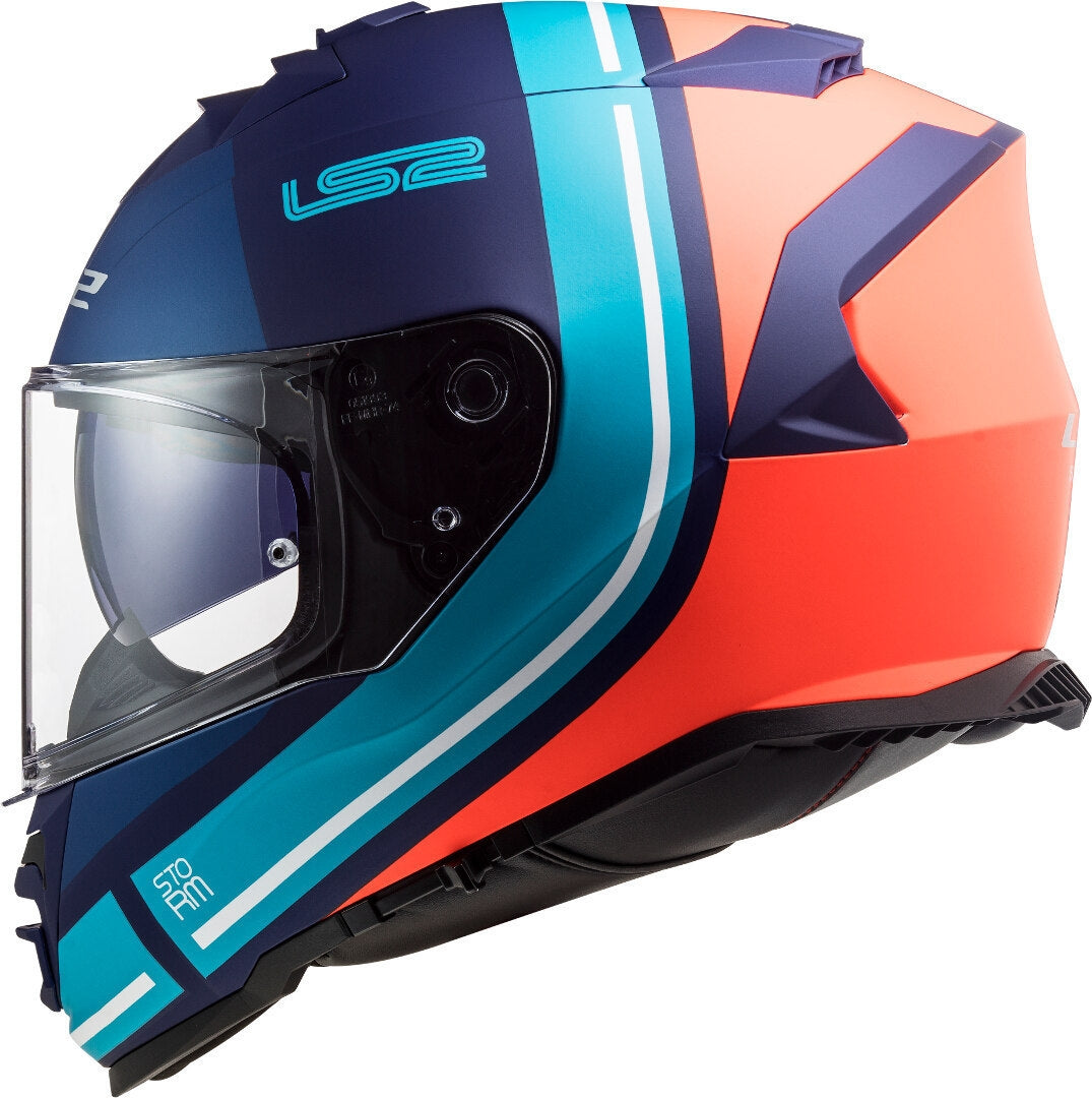LS2 FF800 STORM SLANT MATT BLUE FL.ORANGE – 5 – Maximomoto PT