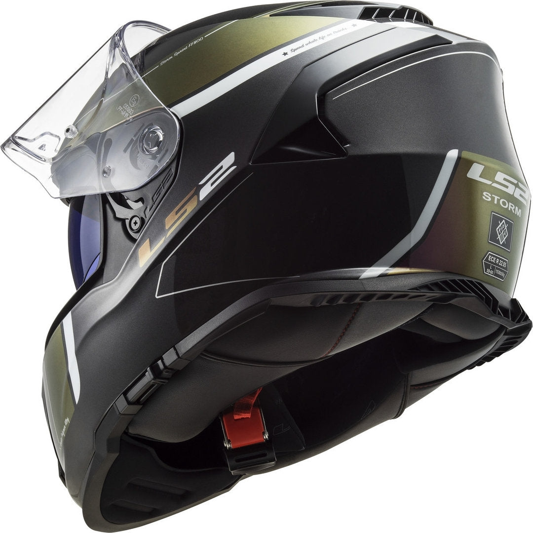 LS2 FF800 STORM VELVET CAPACETE INTEGRAL DE MOTO PRETO RAINBOW – 4 – Maximomoto PT